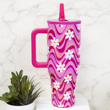 Groovy Daisy 40 OZ Leak Proof Tumbler