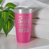50 & Fabulous Birthday 20 OZ Tumbler with Slider Lid