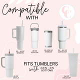 Clean Slate Pastel Floral Silicone Protective Boot for Tumbler