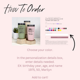 50 & Fabulous Birthday 20 OZ Tumbler with Slider Lid
