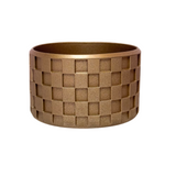 Gold Checkered Silicone Protective Boot for Tumbler