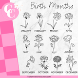 Personalized Birth Flower Skinny Tumbler - 22 OZ