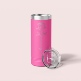 Personalized Birth Flower Skinny Tumbler - 22 OZ