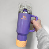 Marigold Checkered Silicone Protective Boot for Tumbler, Periwinkle Shimmer Frequency Collection