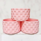 Light Pink Checkered Silicone Protective Boot for Tumbler