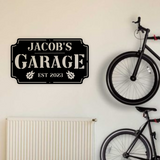 Garage Sign with Tools and Name