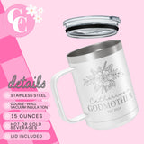 Personalized Godmother Gift Insulated Coffee Camp Mug