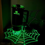 Glow in the Dark Clear Spiderwebs Silicone Protective Boot for Tumbler