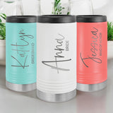 Personalized Name Skinny Can Cooler