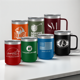 Custom Logo or Design Insulated Coffee Camp Mug
