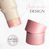 Shimmer Light Pink Silicone Boot