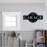 Personalized Garage Sign with Established Date
