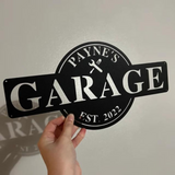 Personalized Garage Sign with Established Date