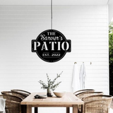 Family Name Patio Metal Sign