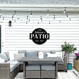 Family Name Patio Metal Sign